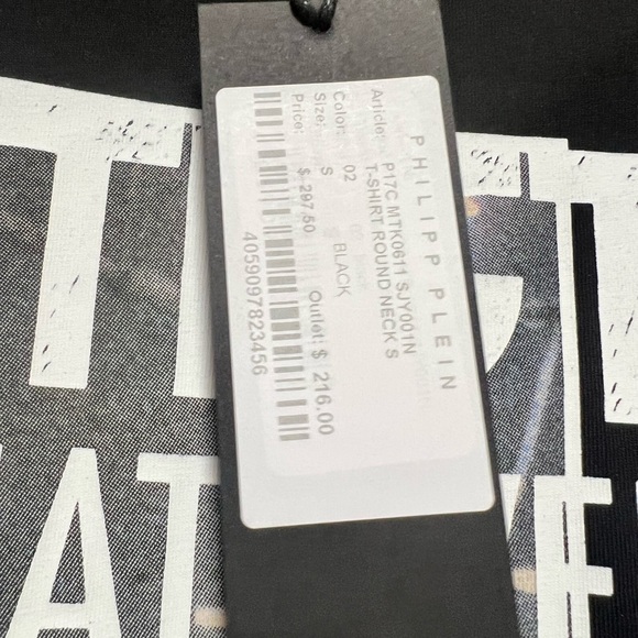 Plein Sport Muhammad Ali I’m The Greatest Black Graphic Short Sleeve Tee - S - Picture 3 of 4